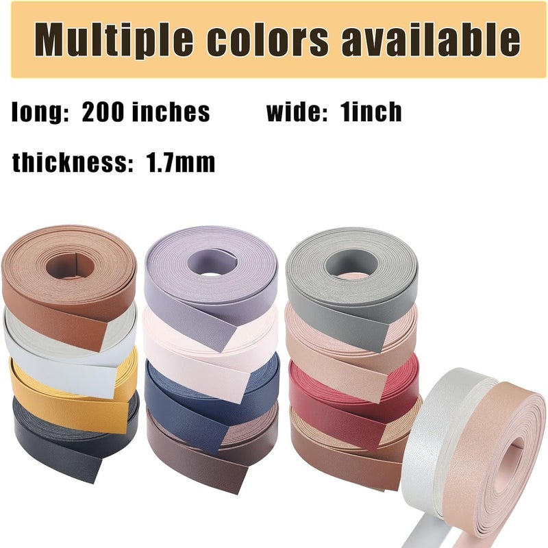 CDY Double Sided Leather Straps: 1 Inch Wide 200 Inches Long Leather Strip for DIY Craft Projects Bag Strap Very Suitable Traction Ropes (Purple) - Image 4